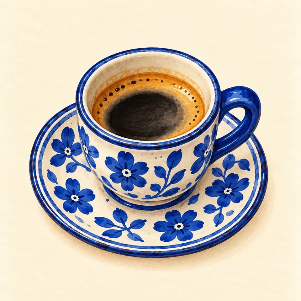 Editorial illustration of Espresso