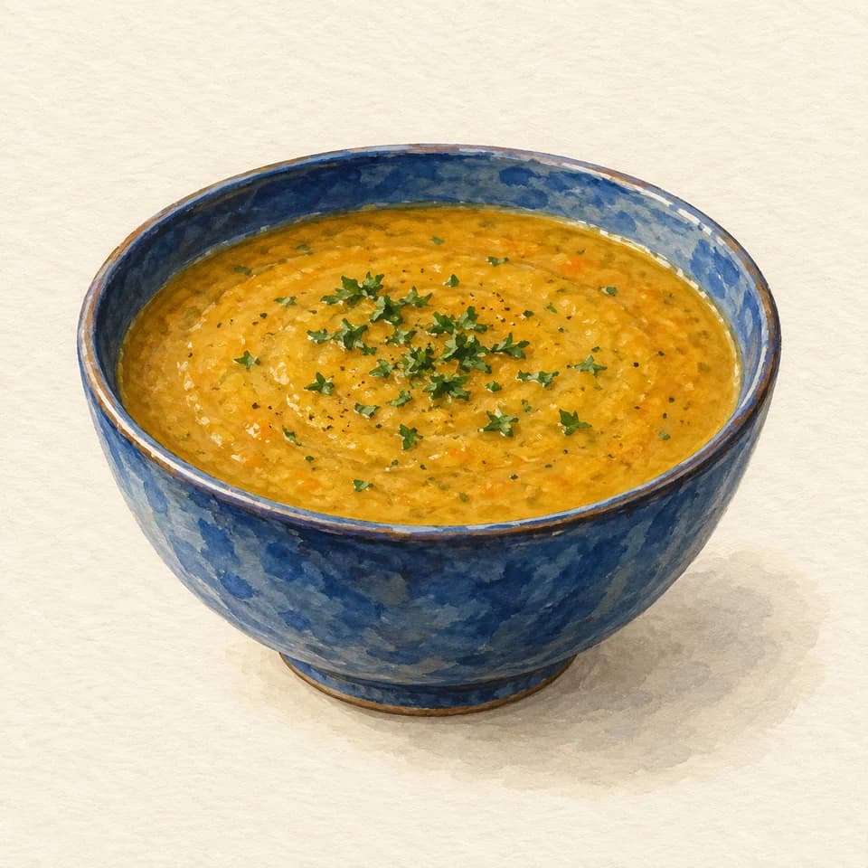 Editorial illustration of Lentil Soup