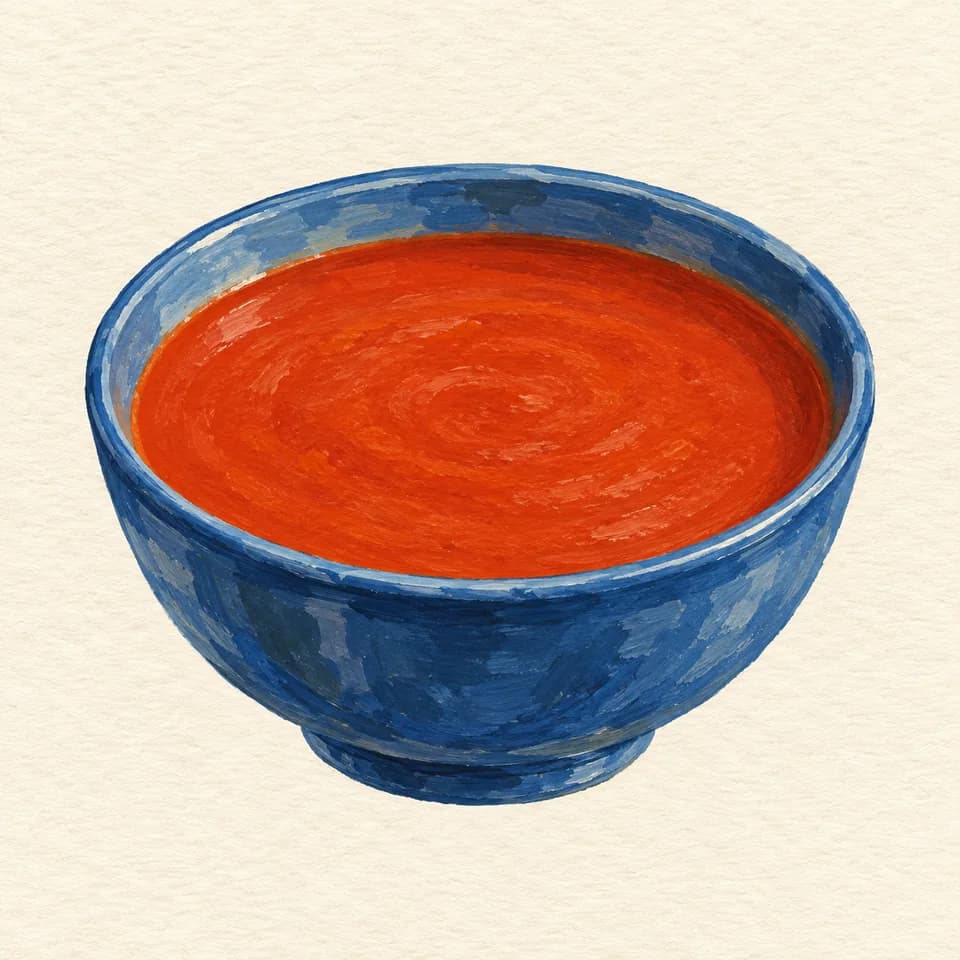 Editorial illustration of Tomato Soup