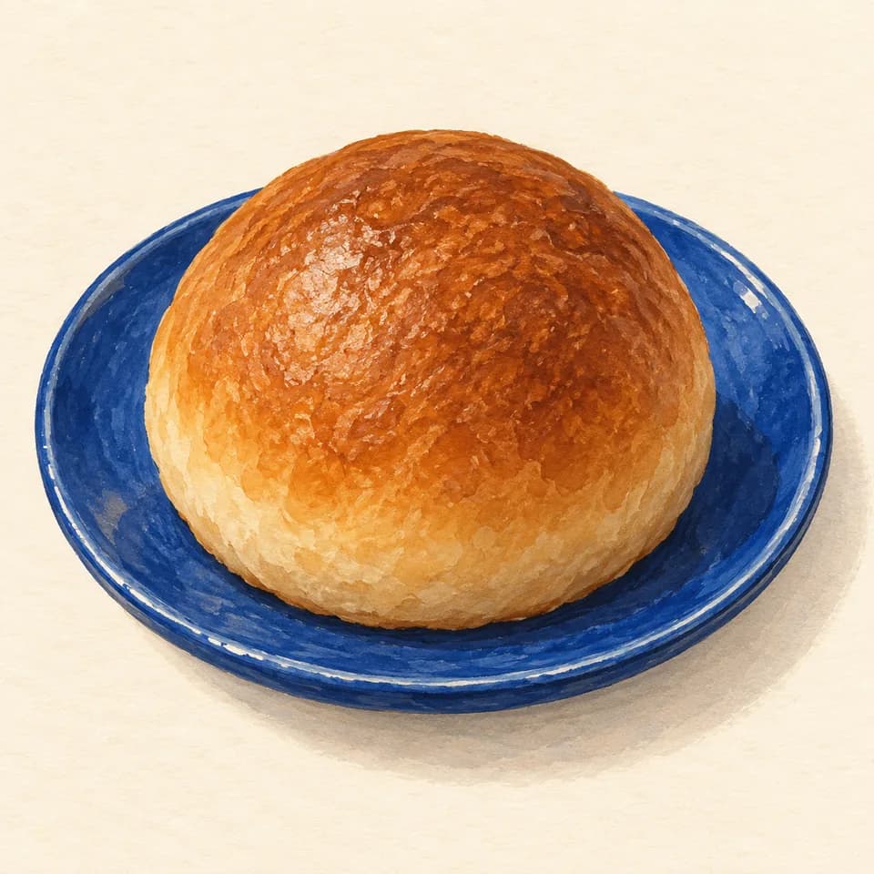 Editorial illustration of Signature coffee-caramel bun
