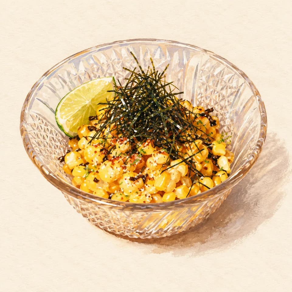 Editorial illustration of Tokyo Street Corn