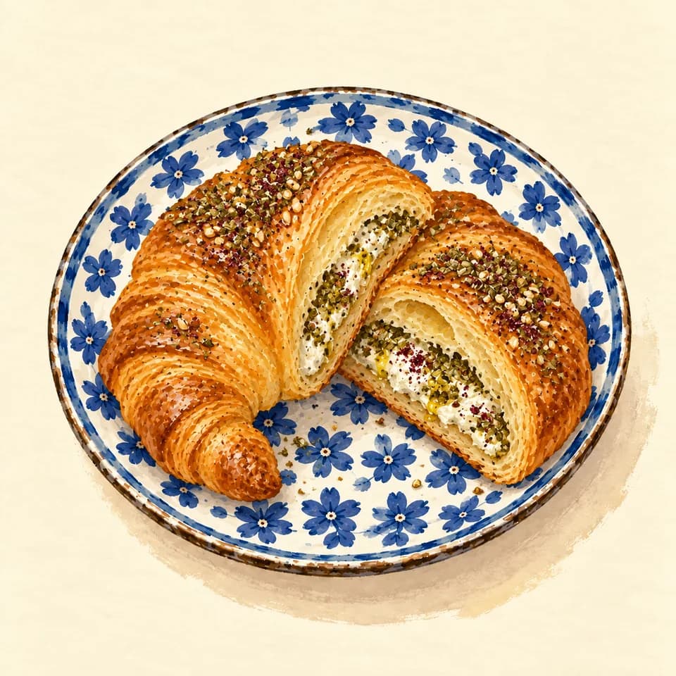 Illustration: Zatar croissant