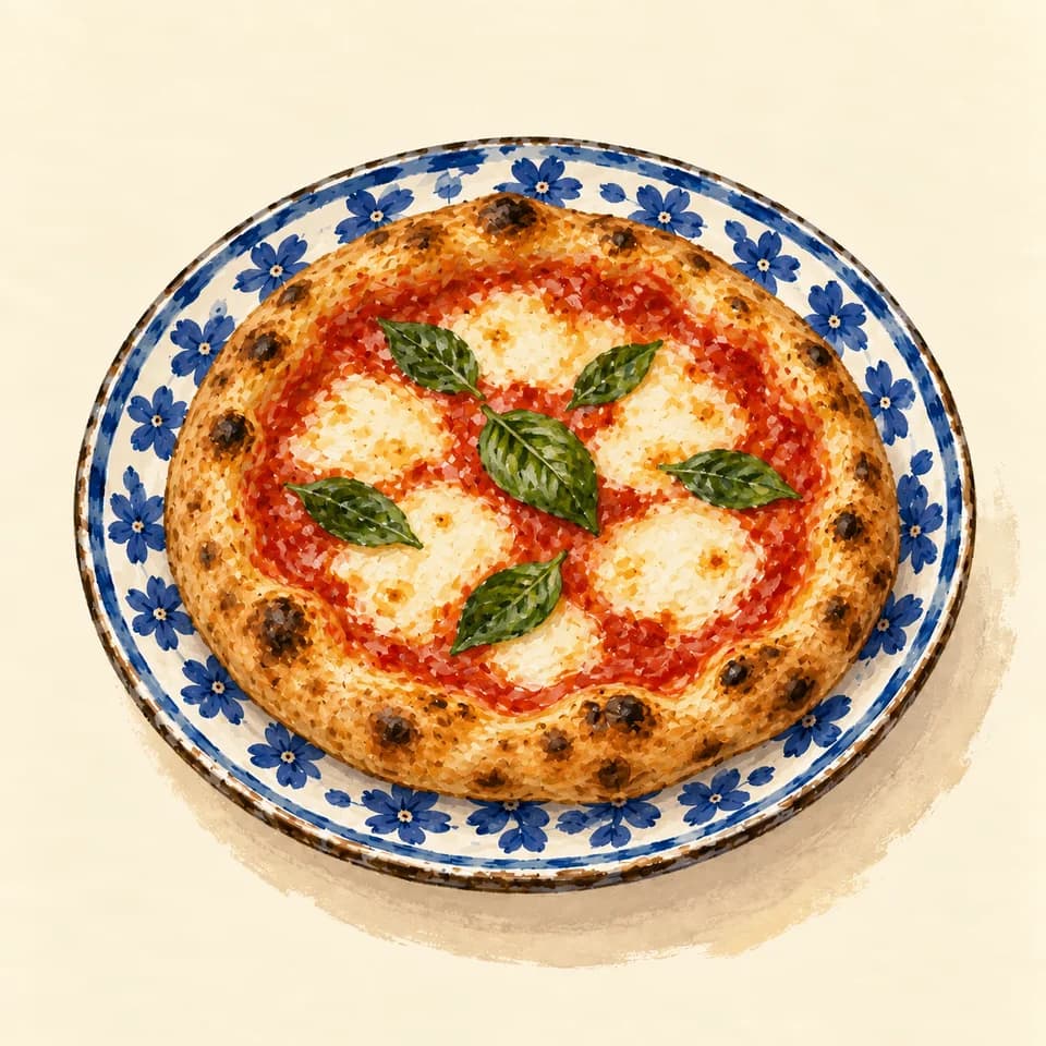 رسم توضيحي لطبق مارغريتا أموري ميو