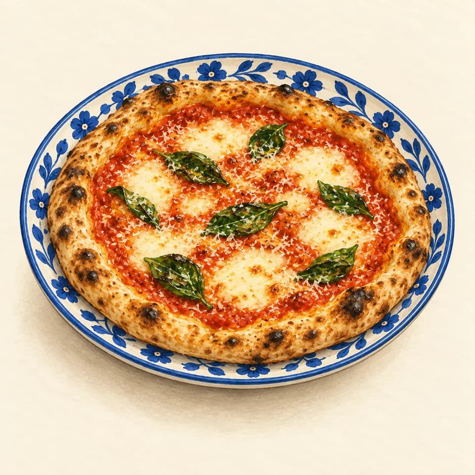 Illustration: Margherita pizza
