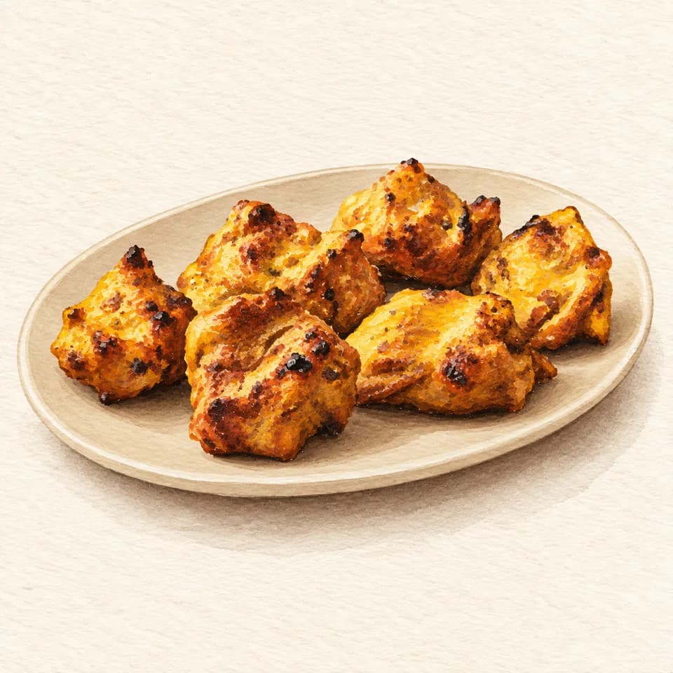 Editorial illustration of Murgh Zafrani Kabab at Gazebo