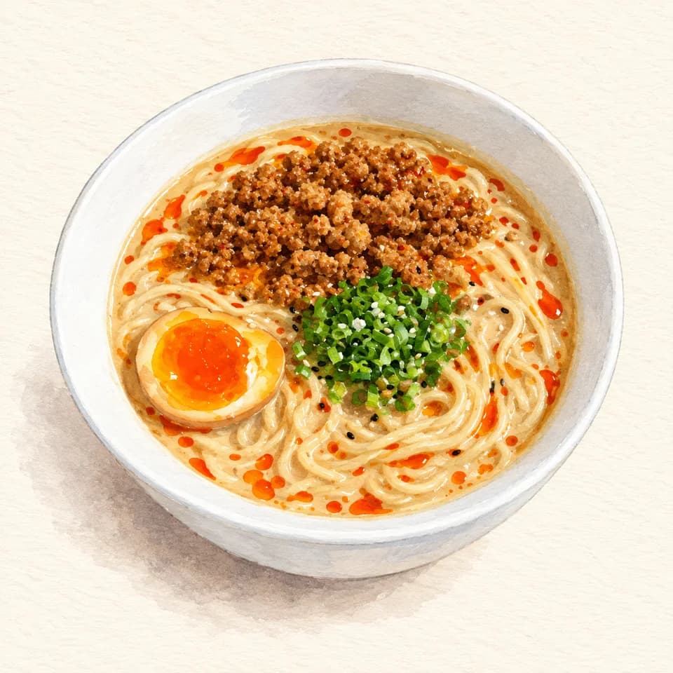 رسم توضيحي لطبق تانتانمن في Wild Wok Noodle Bar