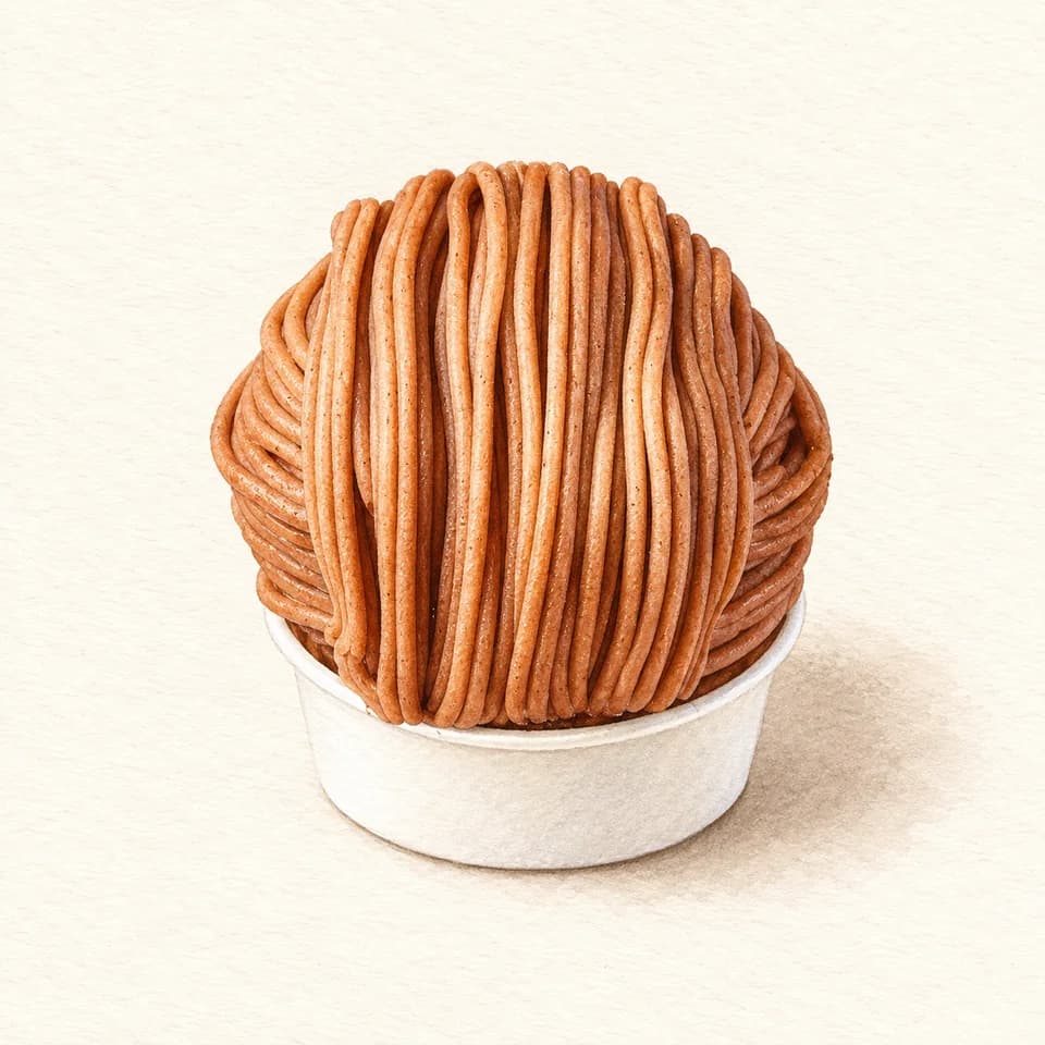 Editorial illustration of Mont-Blanc at Angelina