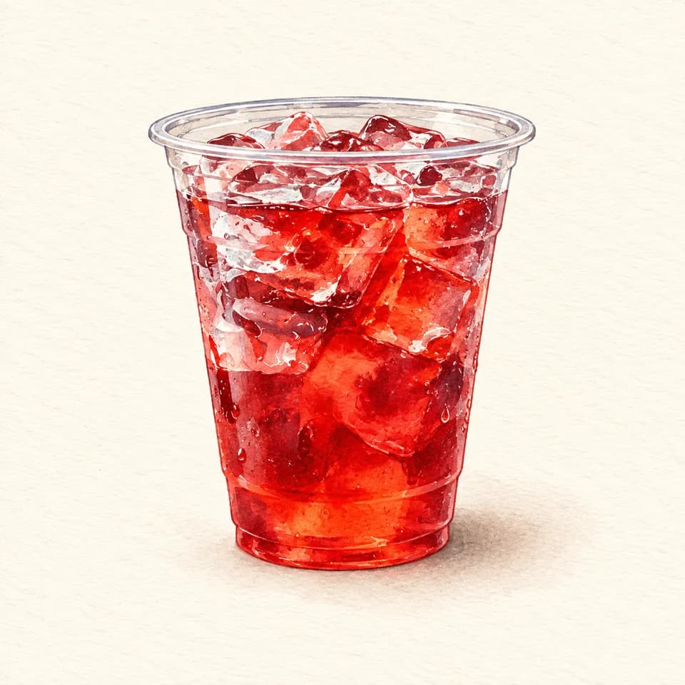 Editorial illustration of Iced Hibiscus at Around Eleven