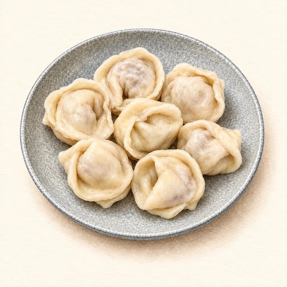 Editorial illustration of Pelmeni at Diva’Me Cafe