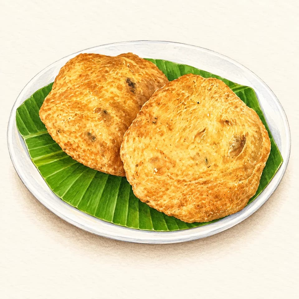Editorial illustration of Mangalore Buns (2 Pieces) at Hari Prasad Pure Vegetarian Restaurant