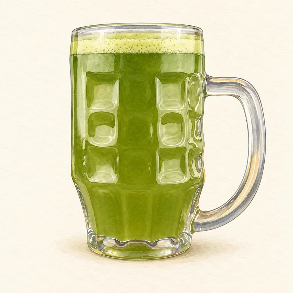 Editorial illustration of Mint lemonade at Al Mallah