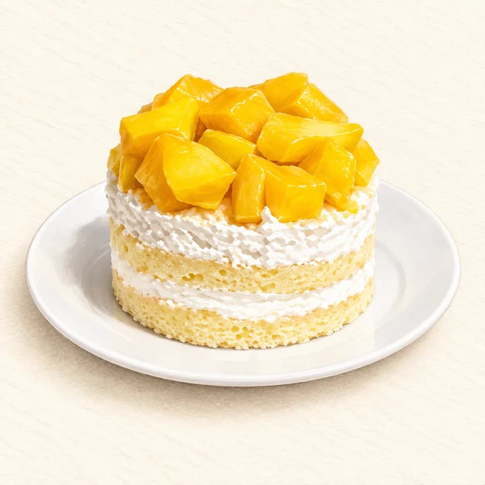 Editorial illustration of Mango Gâteau at Salé Sucré