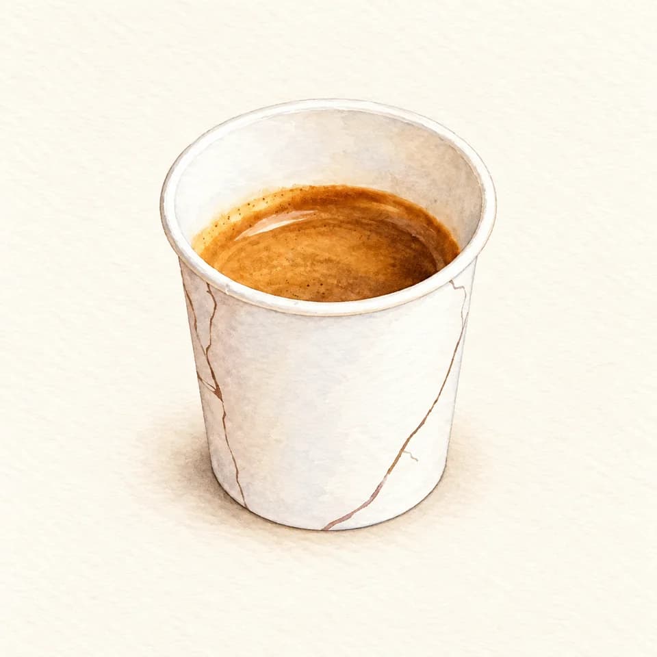 Editorial illustration of Espresso at Stay Bakery & Café