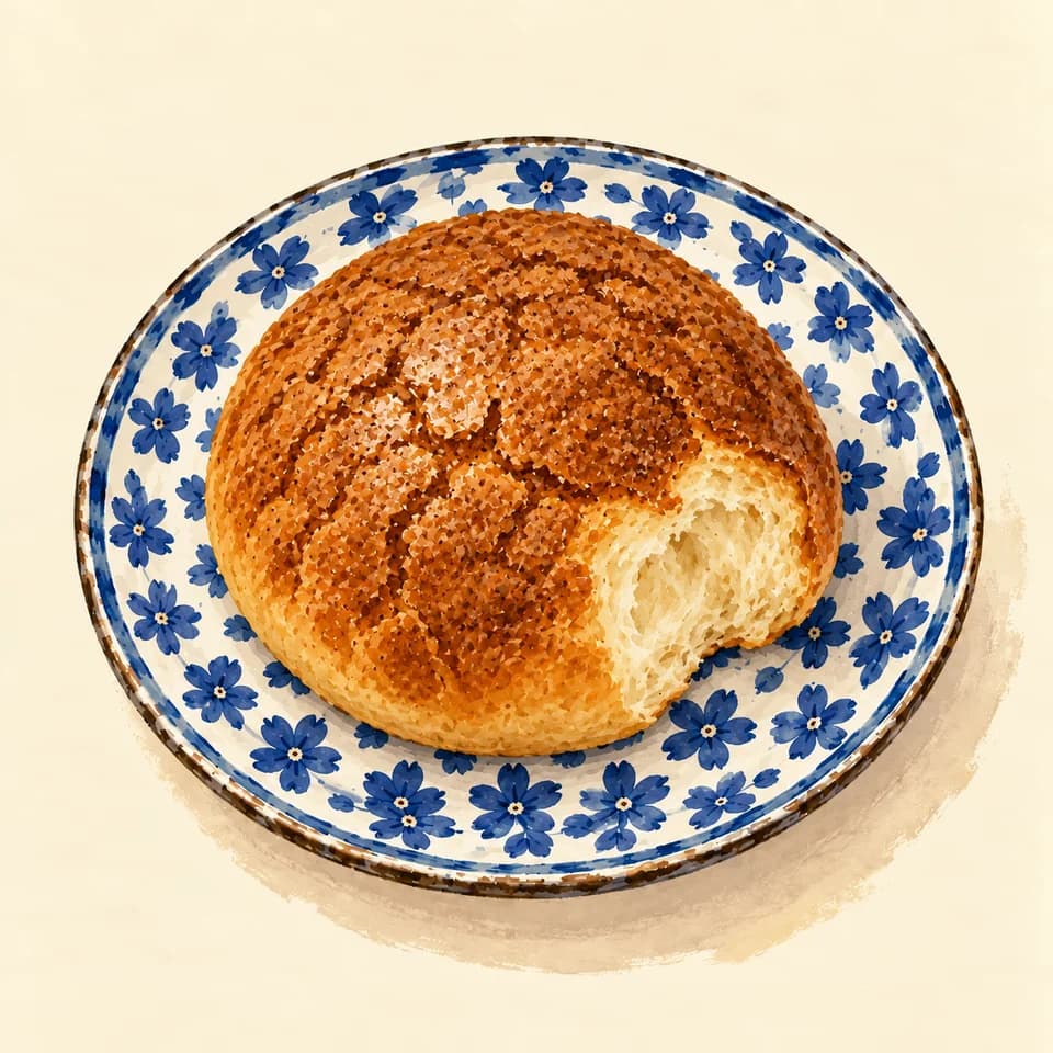Editorial illustration of Signature bun
