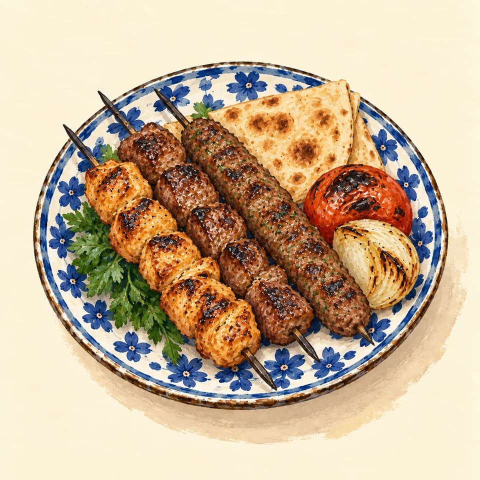 رسم توضيحي: مشاوي مشكلة