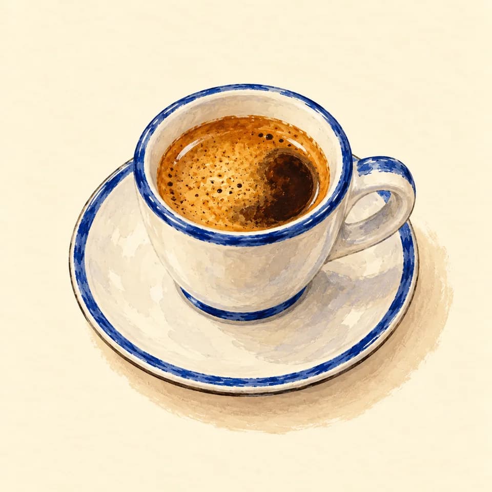 Editorial illustration of Espresso