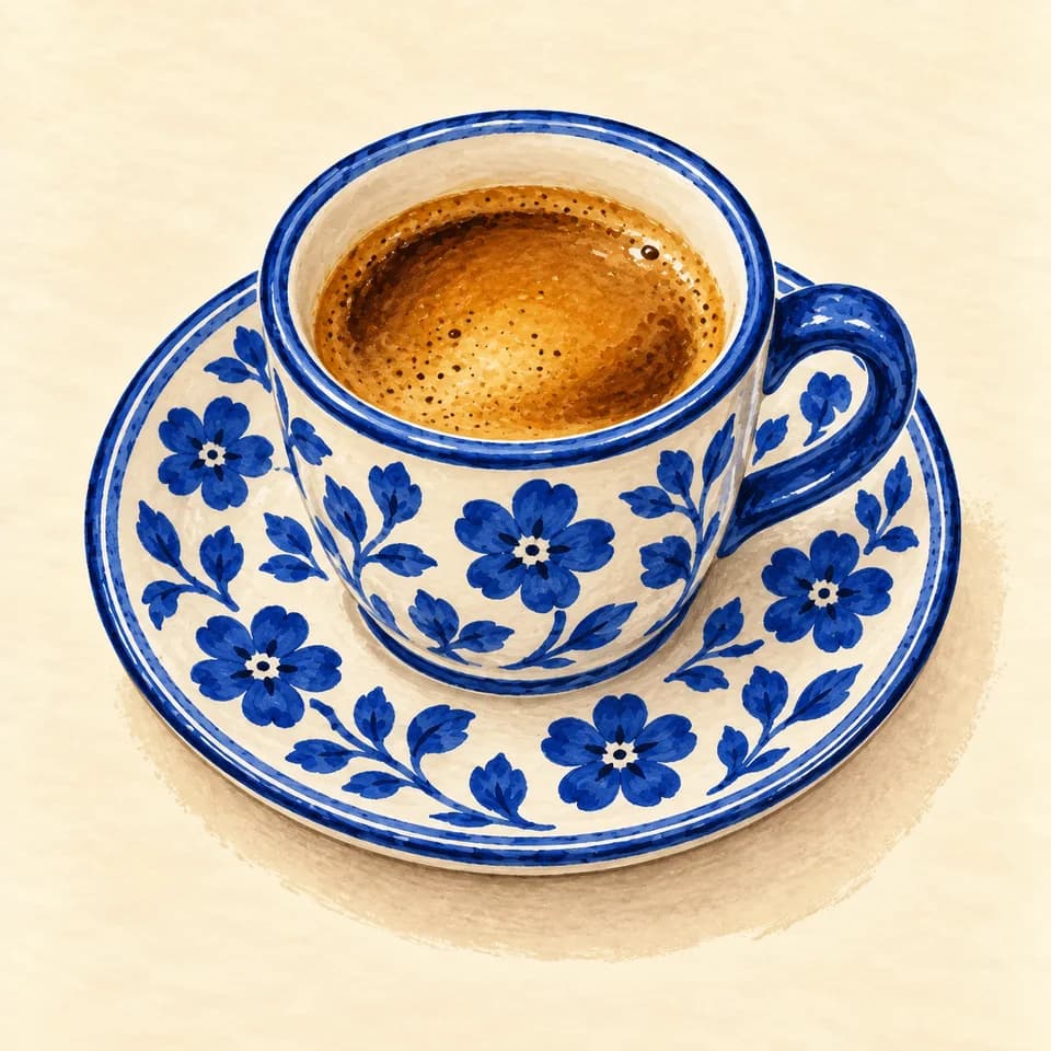 Editorial illustration of Espresso