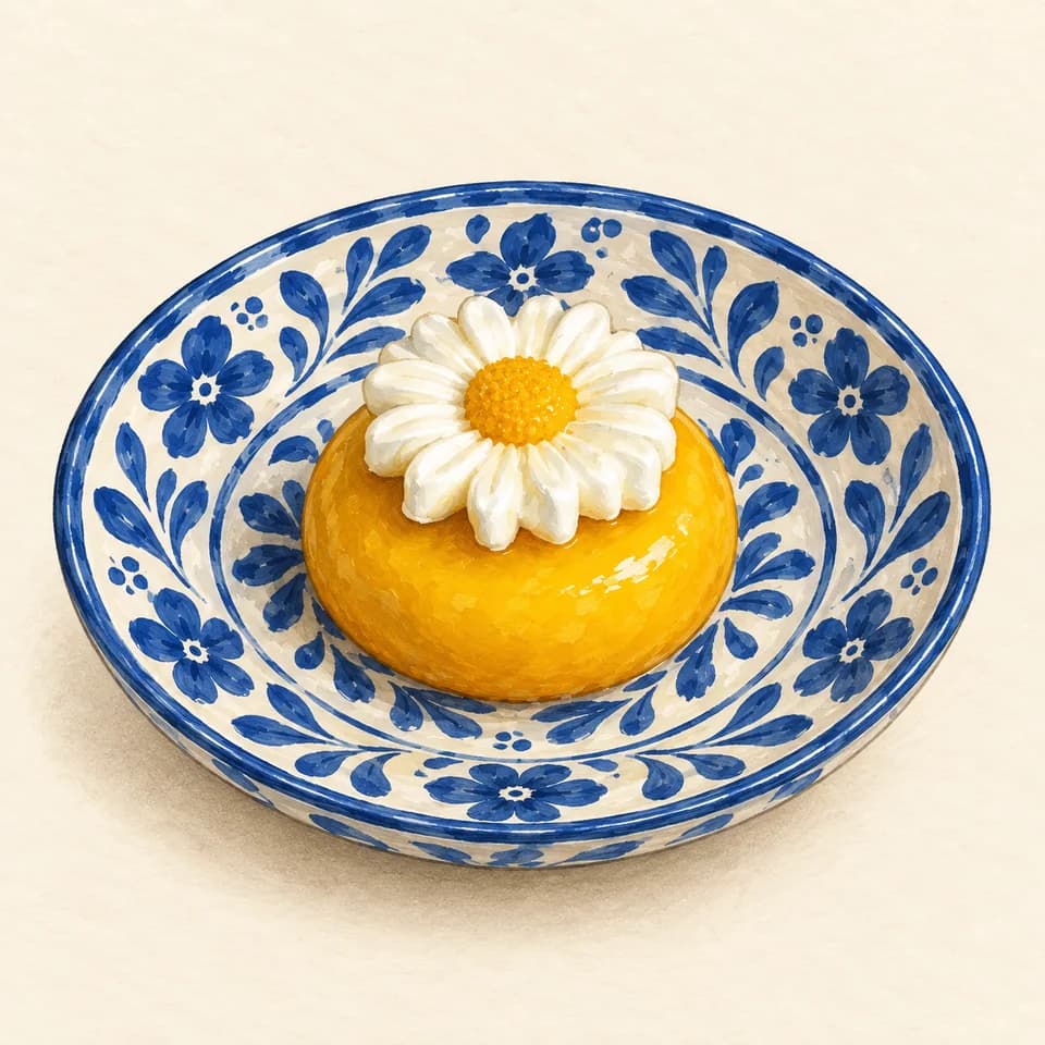 رسم توضيحي لطبق مارغريت