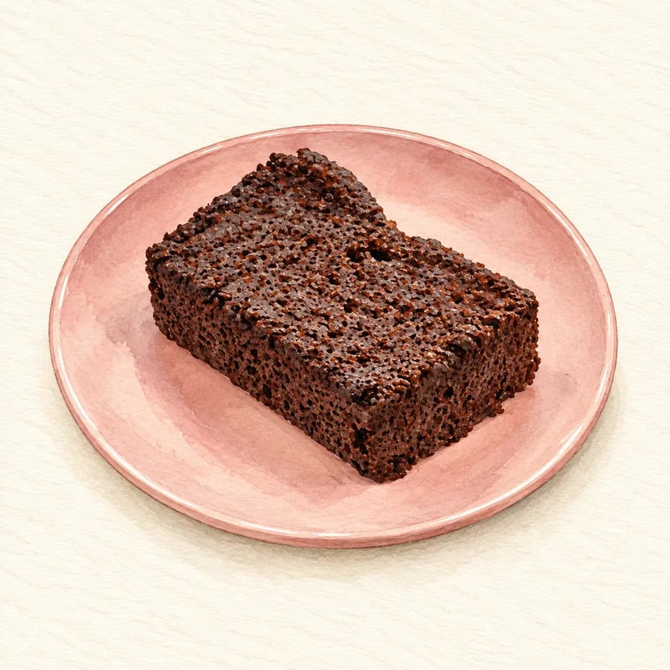 Editorial illustration of Chocolate Kale Brownie at Brambles