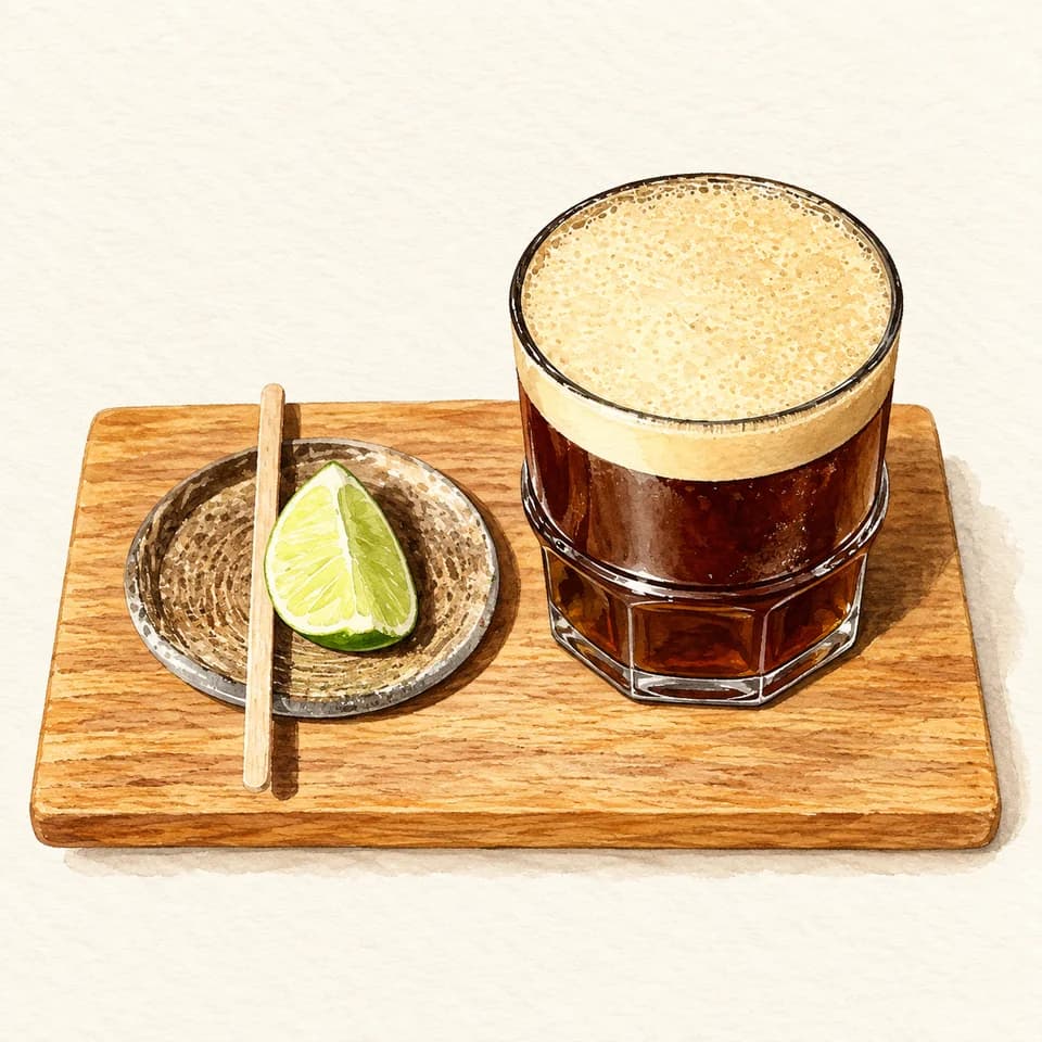 Editorial illustration of Lemon-and-lime cold brew at Caffeine & Culture Cafe